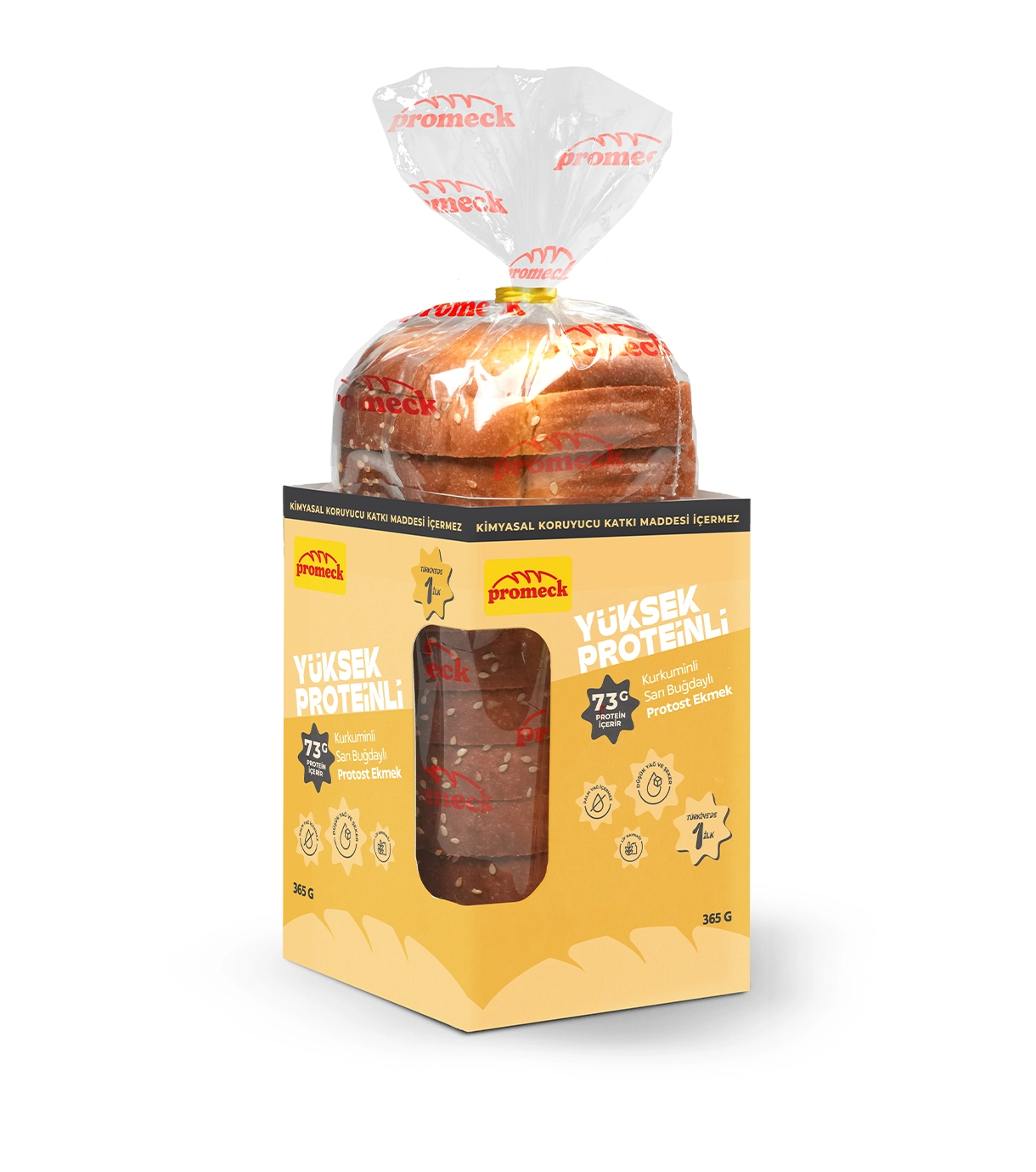 Kurkuminli Sarı Buğdaylı Protost Ekmek 365 gr