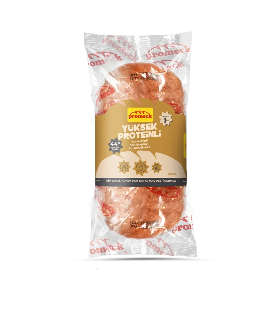 Kurkuminli Sarı Buğdaylı Prosort Ekmek 220 gr